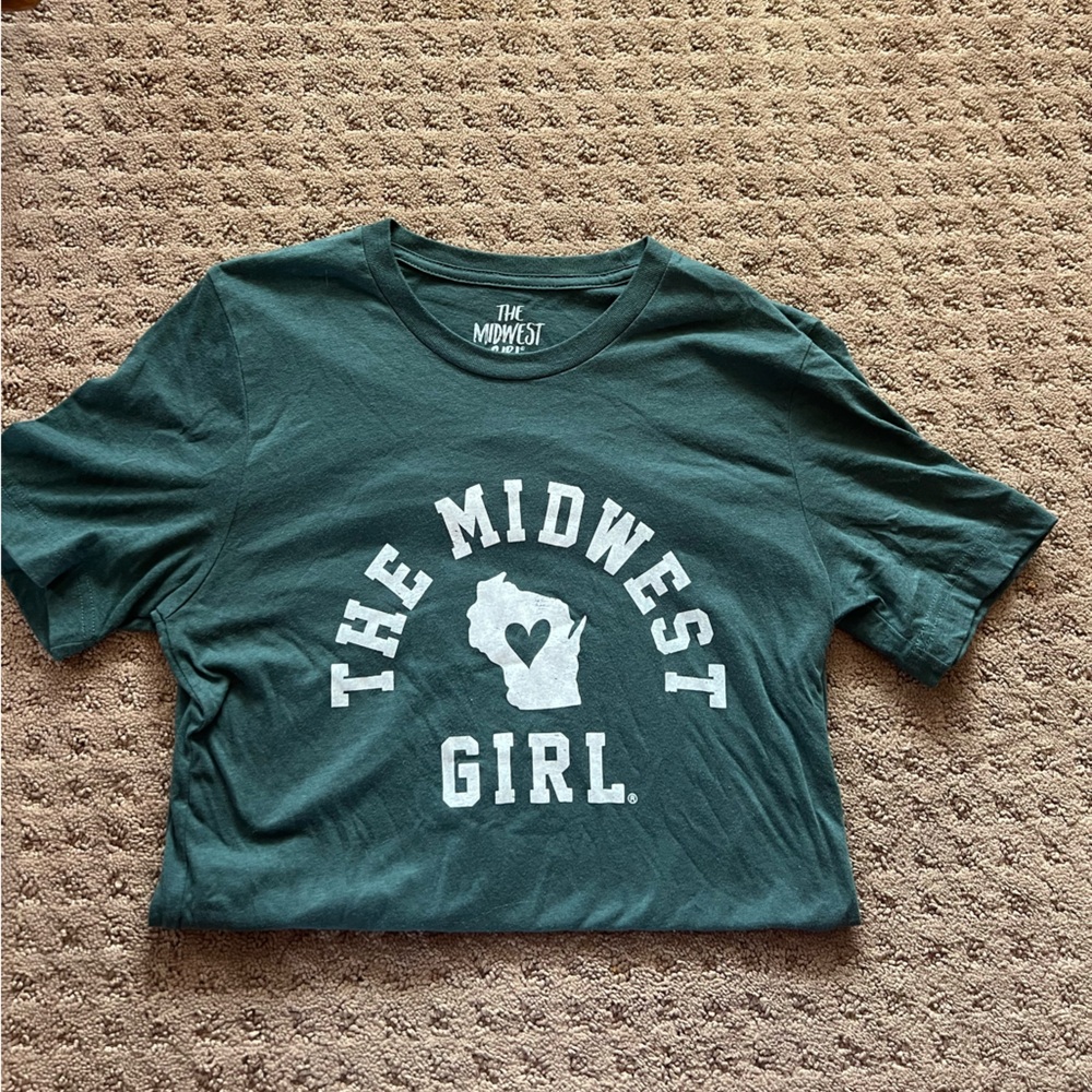 The Midwest Girl Dark Green Shirt